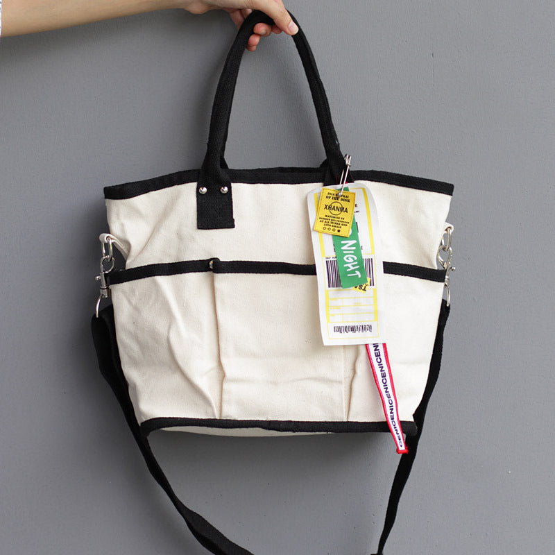 Bolso de lona natural
