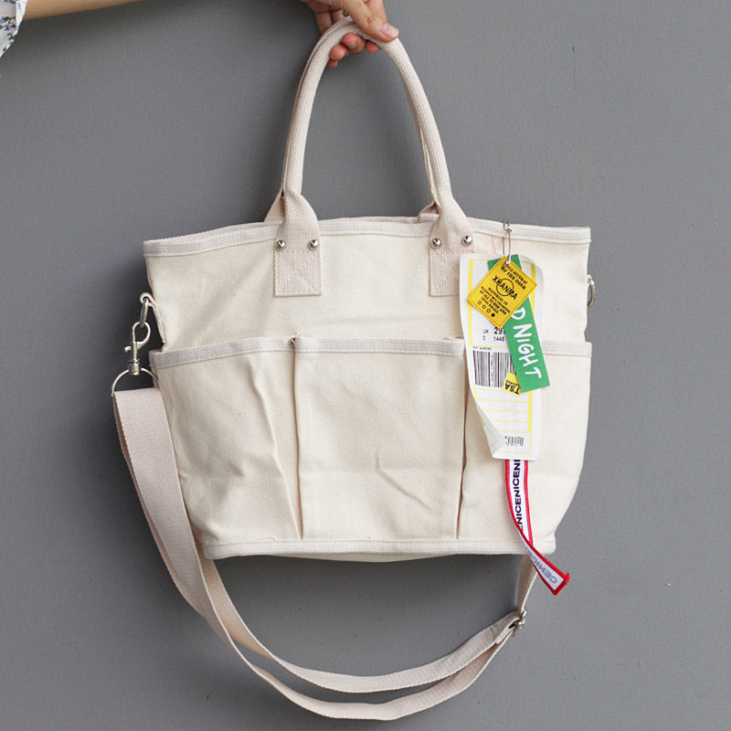 Bolso de lona natural
