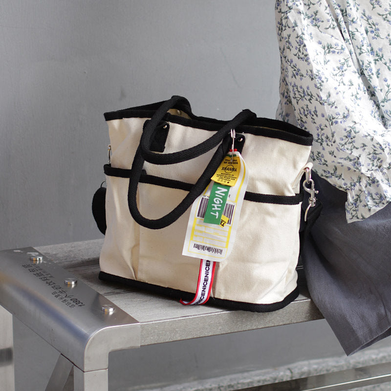 Bolso de lona natural